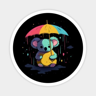 Koala Rainy Day With Umbrella Magnet